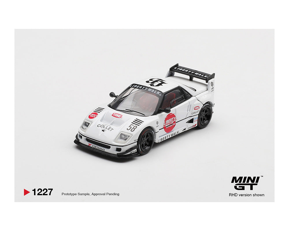 [Preorder] Mini GT 1:64 Mazda AZ-1 Liberty Walk LB40 LB-Hinomaru – White MGT01227-BL