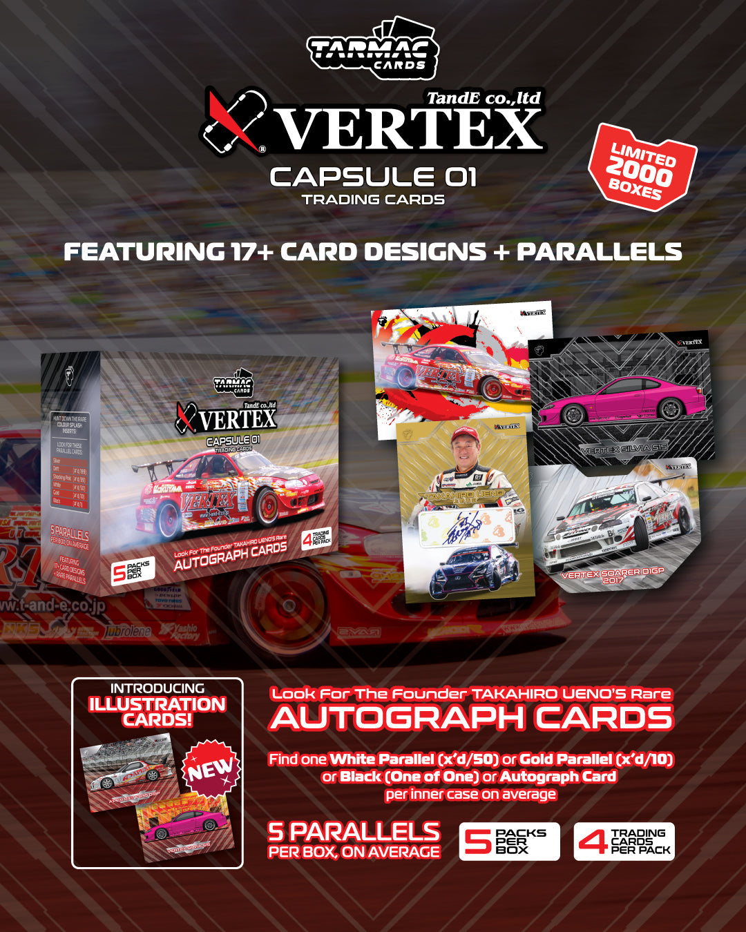Tarmac Works Tarmac Cards Vertex Capsule 01 (Single Pack/ Full Box) TC-VERE-01