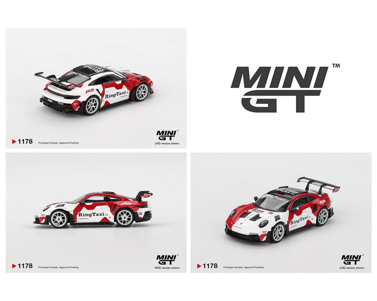 [Preorder] Mini GT 1:64 Porsche 911(992) GT3 RS Weissach RingTaxi.com MGT01178-BL