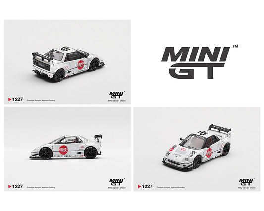 [Preorder] Mini GT 1:64 Mazda AZ-1 Liberty Walk LB40 LB-Hinomaru – White MGT01227-BL