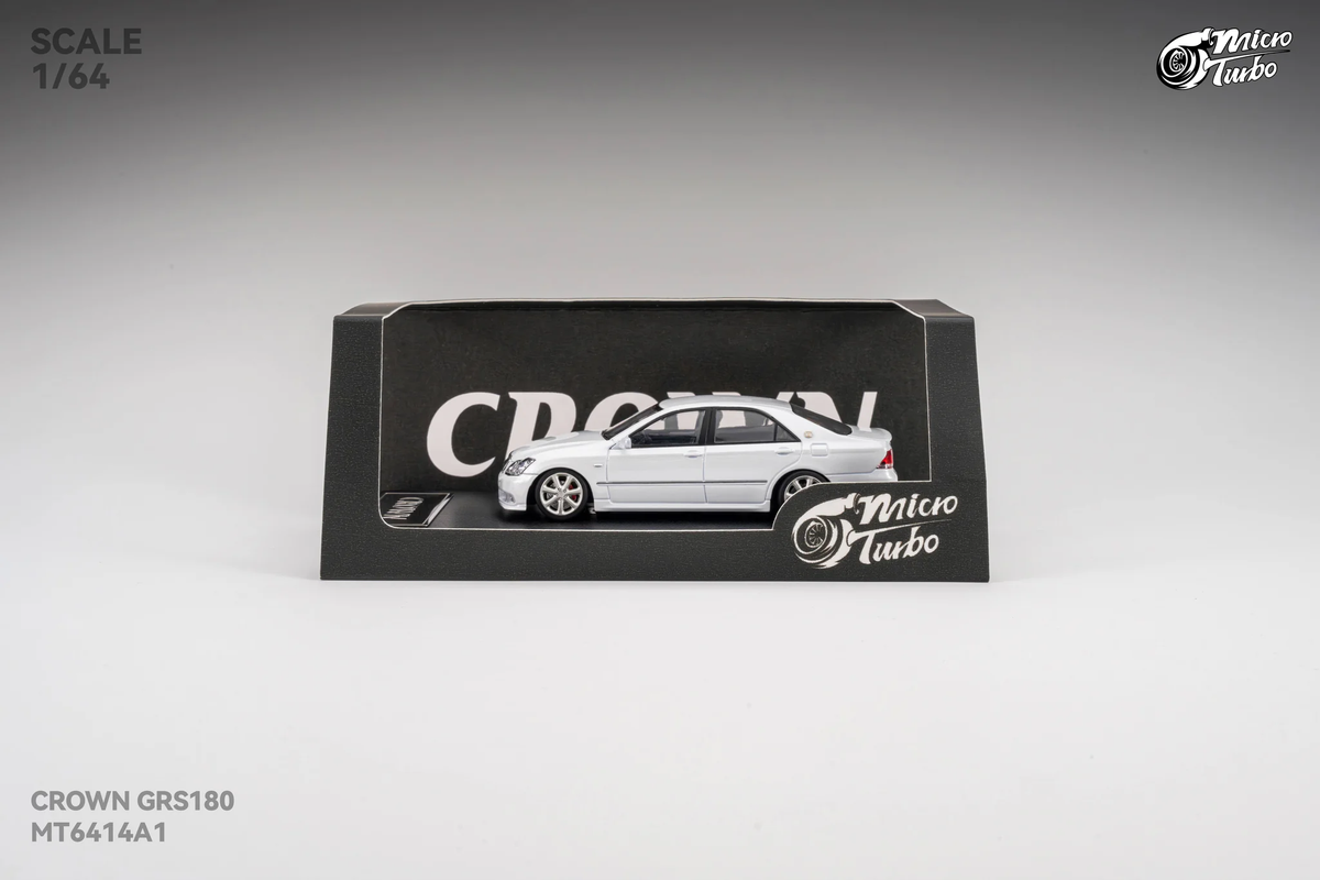 Microturbo 1:64 Custom Toyota Crown S184 - Metallic White MT6414A1