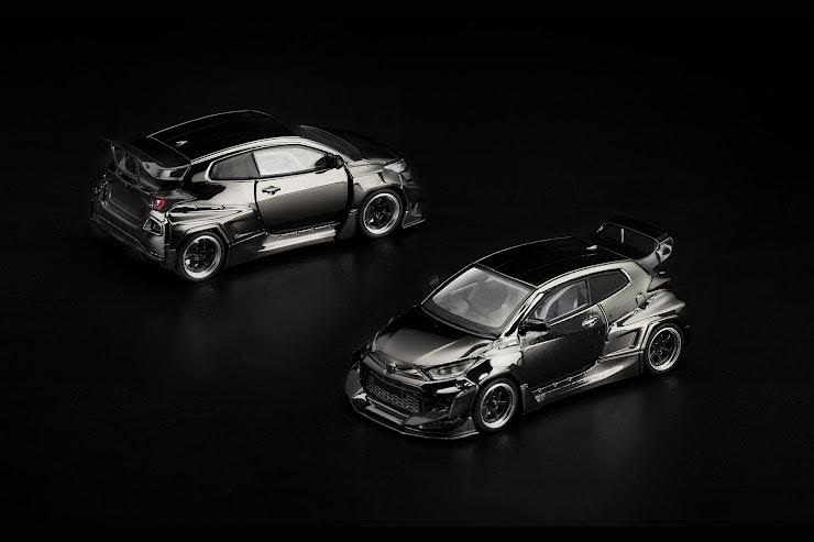 [Preorder] POPRACE 1:64 Pandem GR Yaris Dark Chrome PRDC009