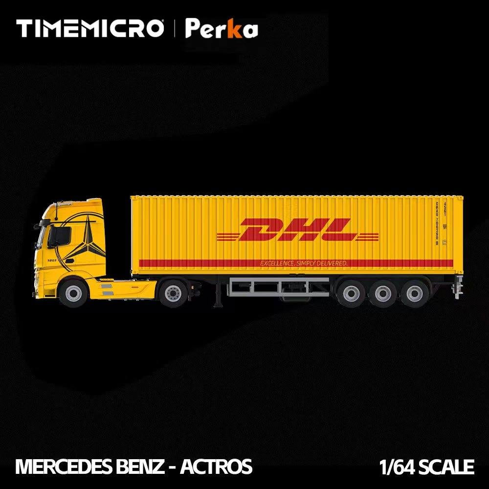 Time Micro 1:64 Mercedes Benz Actros Container Truck (3 Versions) TM646741/TM646742/TM646743