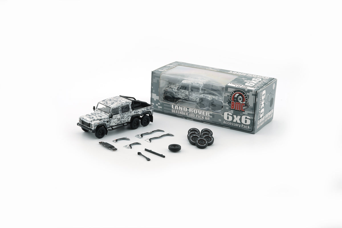 BM Creation 1:64 Land Rover 2016 Defender 110 Pick Up White