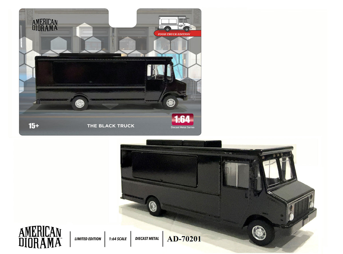 American Diorama 1:64 Food Truck series – The Black Truck AD-70201