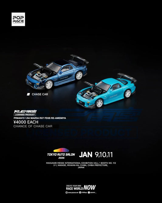 POPRACE 1:64 Mazda RX-7 (FD3S) RE-Amemiya TAS Tokyo 2026 PR640472