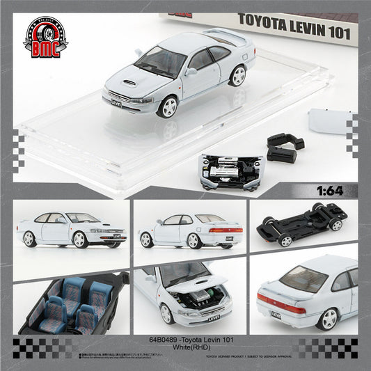 [Preorder] BM Creation 1:64 Toyota Levin 101 -White 64B0489
