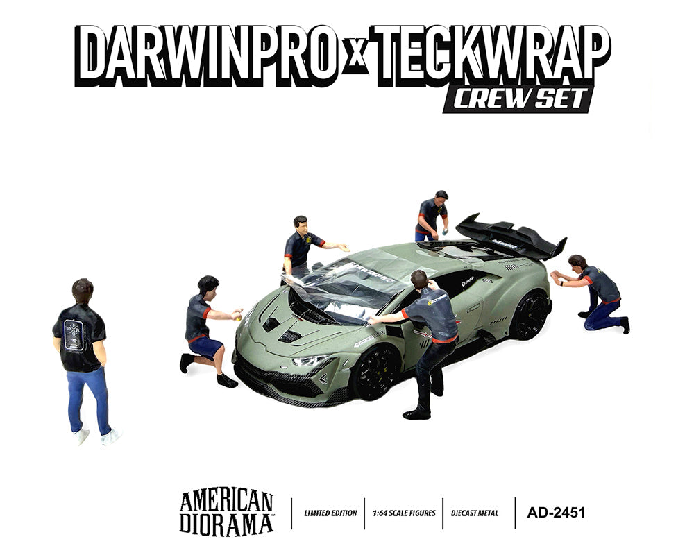 [Preorder] American Diorama 1:64 Figures Set DarwinPro x Teckwrap Crew – MiJo Exclusives – Limited Edition AD-2451MJ