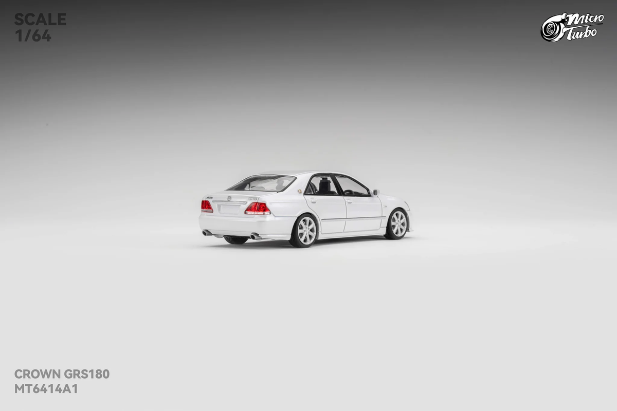 Microturbo 1:64 Custom Toyota Crown S184 - Metallic White MT6414A1
