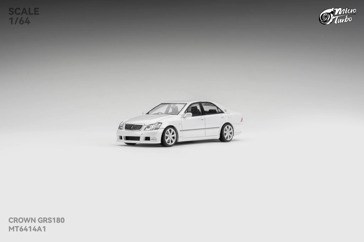 Microturbo 1:64 Custom Toyota Crown S184 - Metallic White MT6414A1