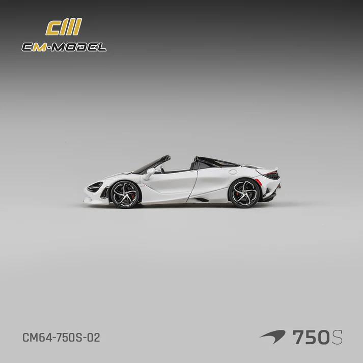 [Preorder] CM Model 1:64 Mclaren 750S Spider Silica White CM64-750S-02