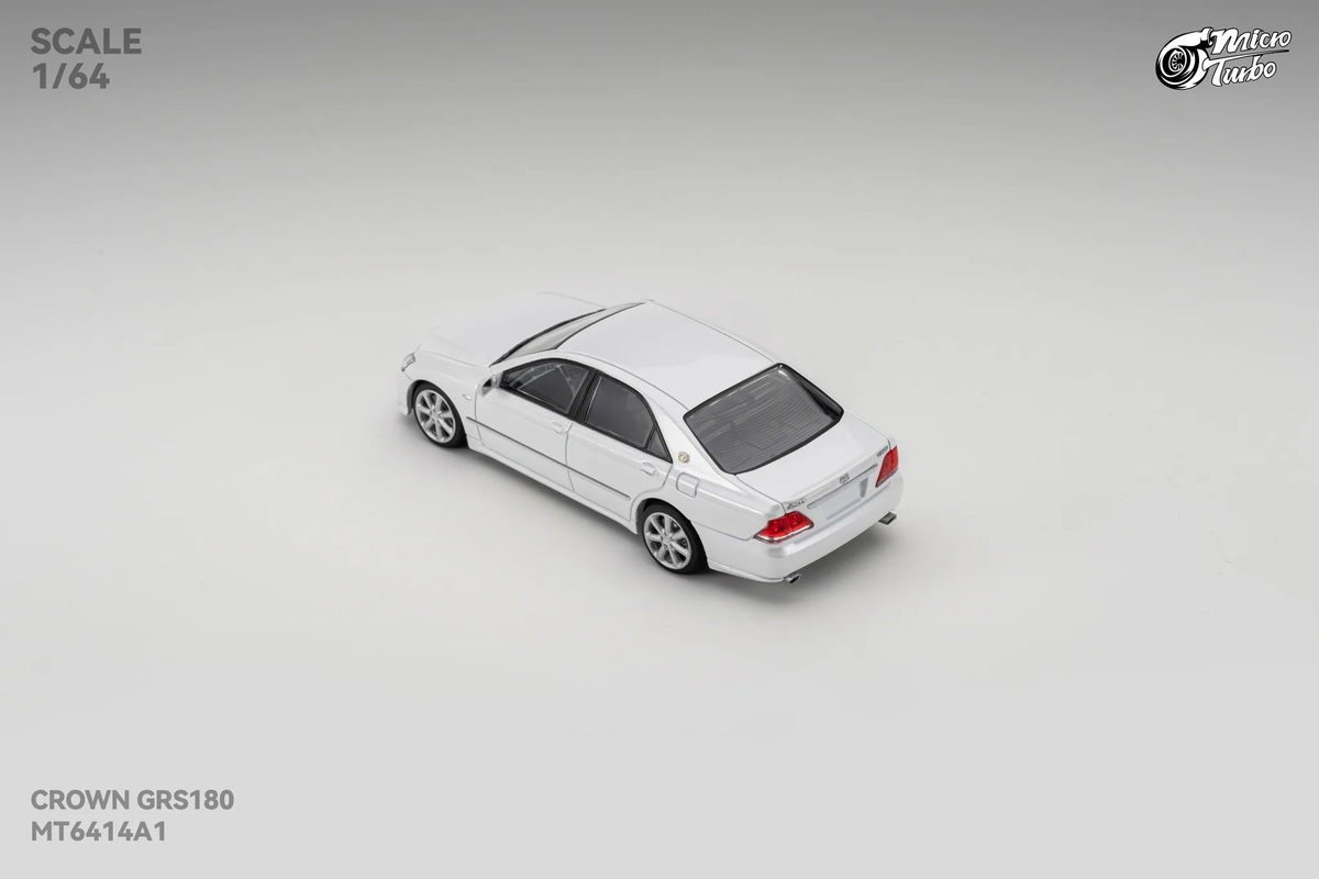 Microturbo 1:64 Custom Toyota Crown S184 - Metallic White MT6414A1