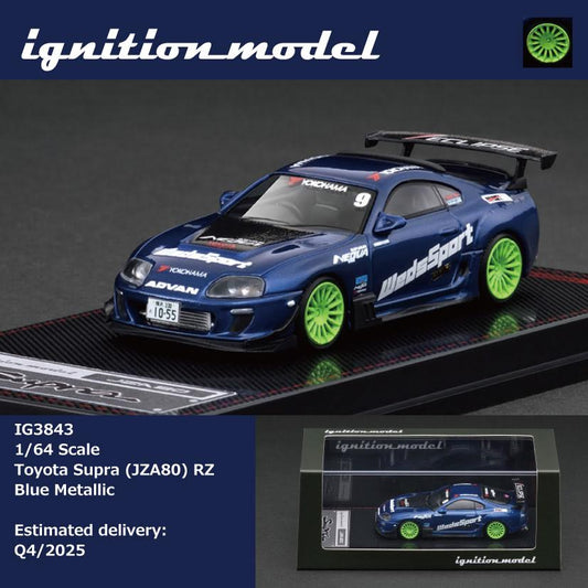 Ignition Model 1:64 Toyota Supra (JZA80) RZ Blue Metallic IG3843