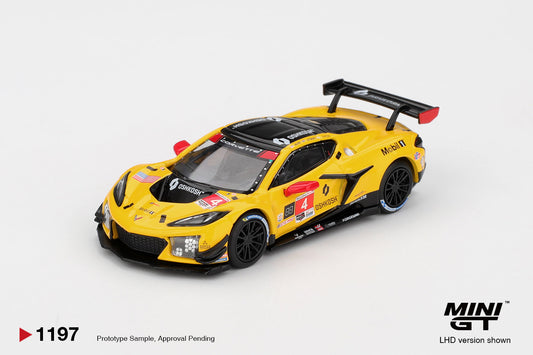 MINIGT 1:64 Chevrolet Corvette Z06 GT3.R #4 Corvette Racing by Pratt Miller Motorsports 2025 IMSA Daytona 24 Hrs MGT01197-BL