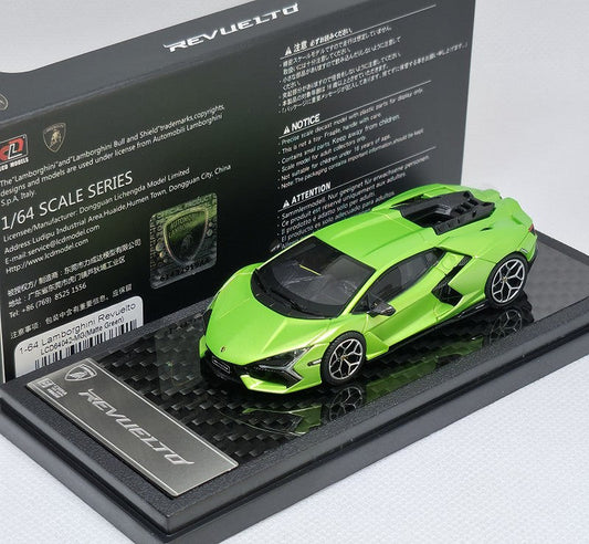 LCD 1:64 Lamborghini Revuelto (Apple Green color) 2025 Shanghai Toy Fair package LCD64042-AG