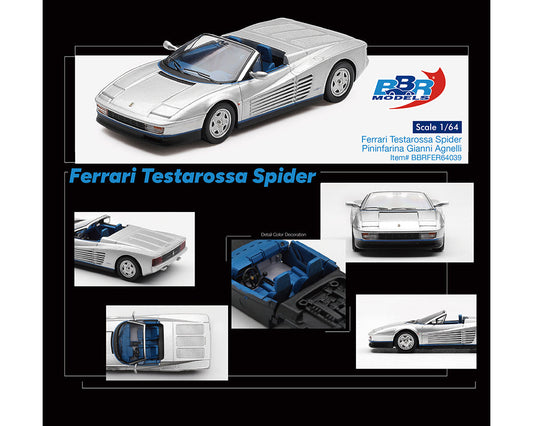 [Preorder] BBR Models 1:64 Ferrari Testarossa Spider – Pininfarina Gianni Agnelli – Limited Edition BBRFER64039