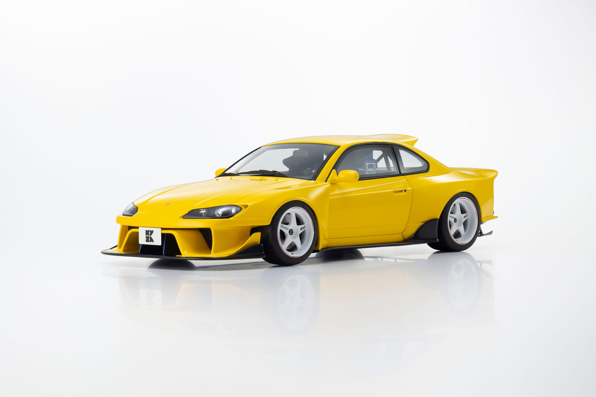 Kyosho 1:18 Nissan Silvia S15 Khyzyl Saleem (Yellow) KSR18066Y