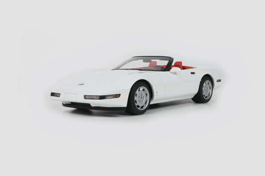 [Preorder] GT Spirit 1:18 CHEVROLET CORVETTE C4 CONVERTIBLE ARCTIC WHITE 1995 GT580