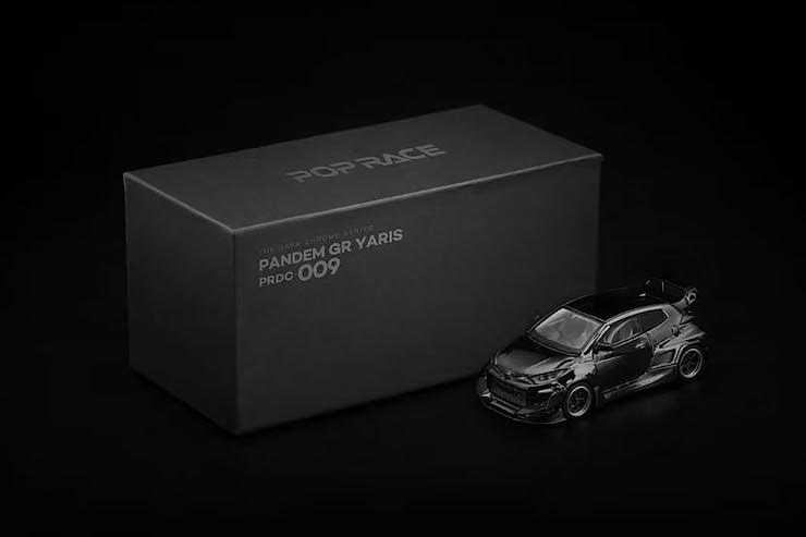 [Preorder] POPRACE 1:64 Pandem GR Yaris Dark Chrome PRDC009