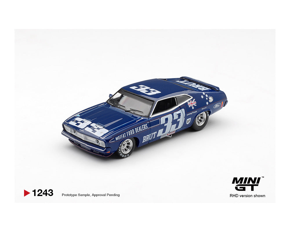 [Preorder] Mini GT 1:64 Ford XB Falcon GT- #33, Allan Moffat / Dieter Glemser – 1974 Bathurst 1000 – Australia Exclusive MGT01243-R