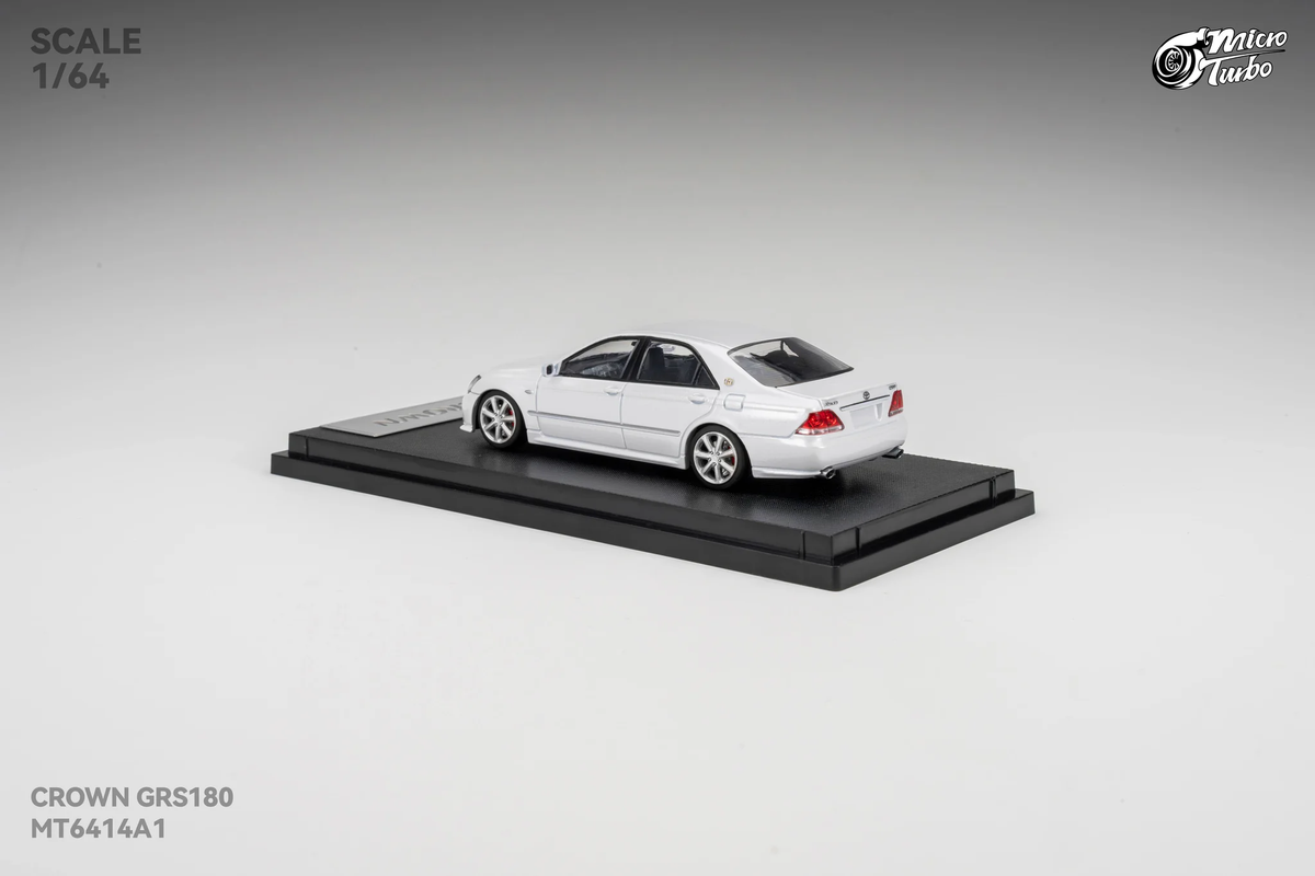 Microturbo 1:64 Custom Toyota Crown S184 - Metallic White MT6414A1