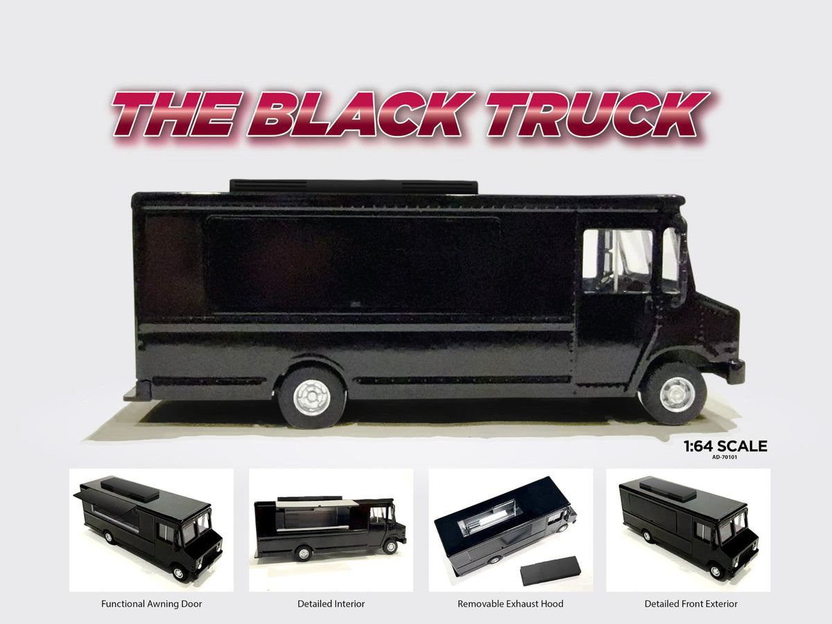American Diorama 1:64 Food Truck series – The Black Truck AD-70201
