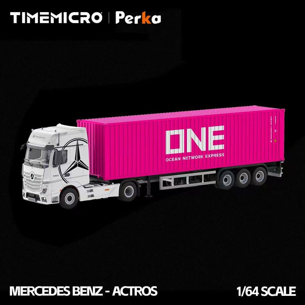 Time Micro 1:64 Mercedes Benz Actros Container Truck (3 Versions) TM646741/TM646742/TM646743