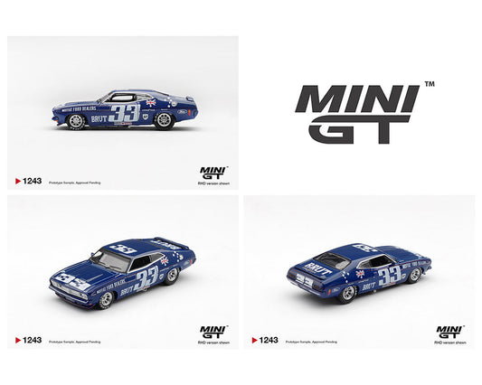 [Preorder] Mini GT 1:64 Ford XB Falcon GT- #33, Allan Moffat / Dieter Glemser – 1974 Bathurst 1000 – Australia Exclusive MGT01243-R
