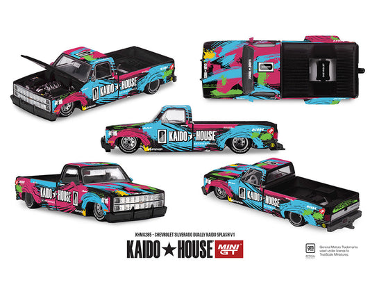 [Preorder]  Kaido House x Mini GT 1:64 Chevrolet Silverado Dually Kaido Splash V1- Limited Edition KHMG285