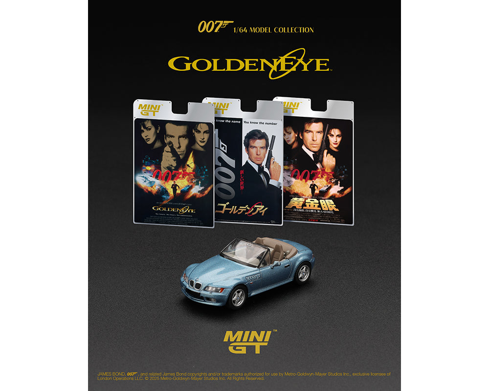 [Preorder] Mini GT 1:64 BMW Z3 “GoldenEye” (3 Versions) MGT00914-007J/ MGT00914-007E/MGT00914-007TC