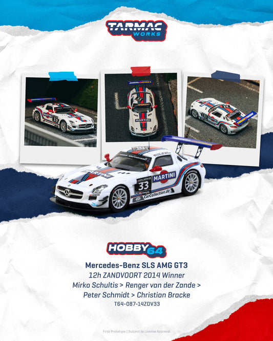 [Preorder] Tarmac Works 1:64 Mercedes-Benz SLS AMG GT3 T64-087-14ZDV33