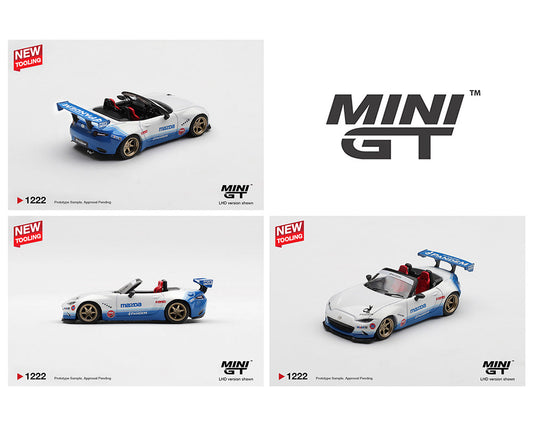[Preorder] Mini GT 1:64 Mazda Miata MX-5 (ND) Pandem IMSA – White MGT01222-BL