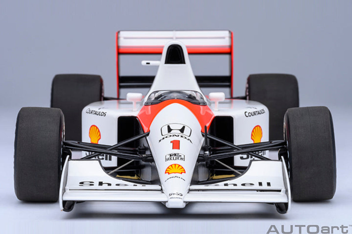 AUTOart 1:18 McLaren Honda MP4/6 1991 A. Senna #1 Without McLaren Logo 89150