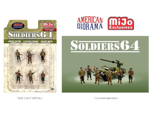 American Diorama 1:64 Mijo Figure Set - Soldiers 64 AD-76502MJ
