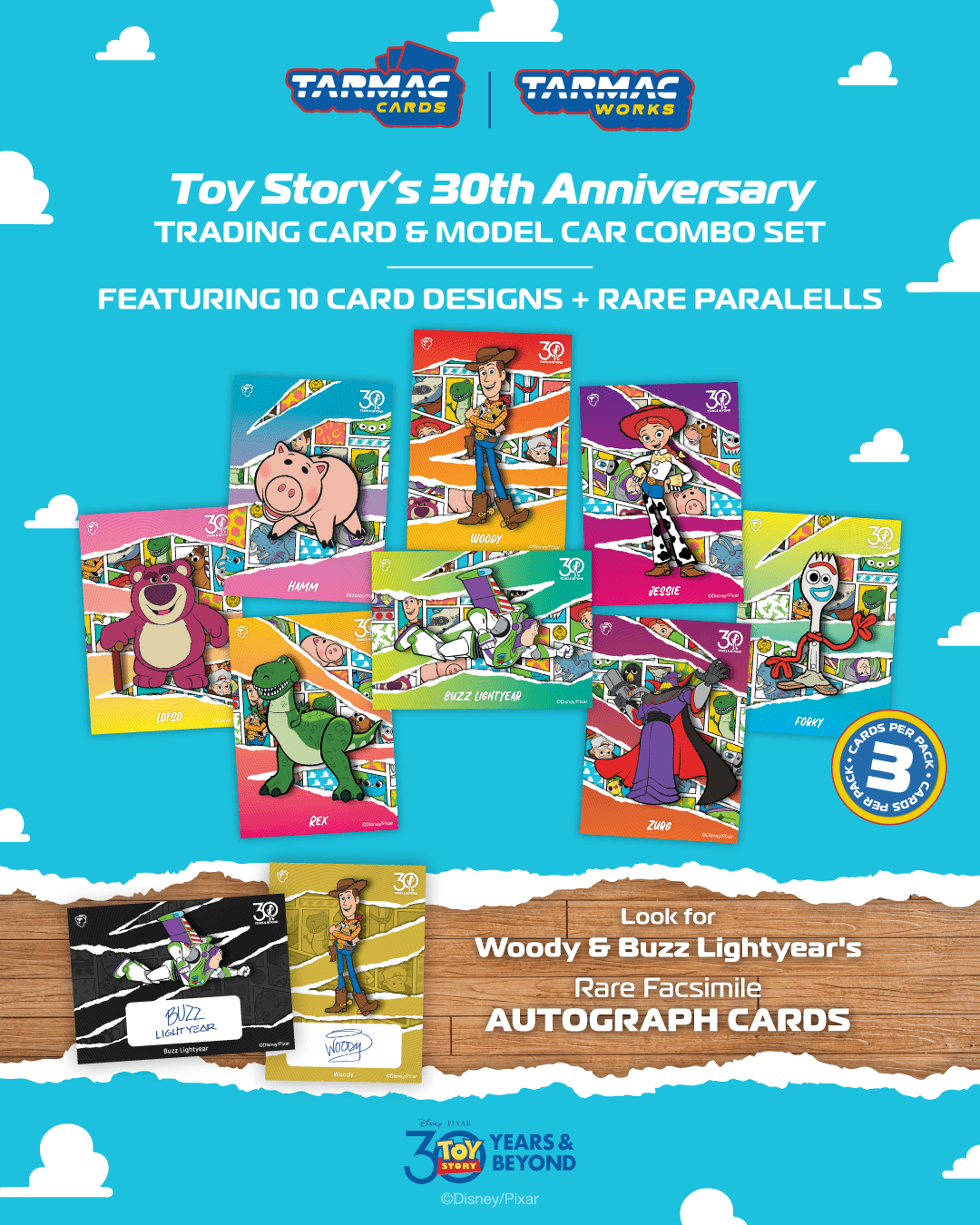 Tarmac Works 1:64 Pandem Toyota GR Yaris Toy Story - 30th Anniversary with Tarmac Cards T64-080-TS2