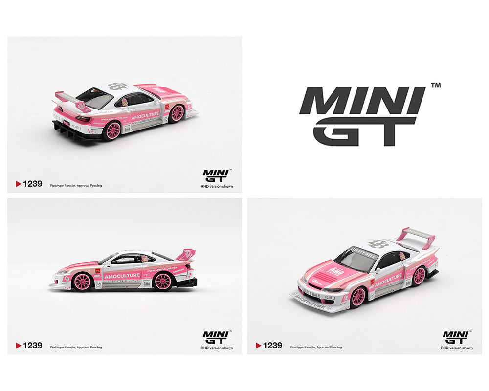 [Preorder] Mini GT 1:64 Nissan Silvia (S15) LB-Super Silhouette AMOCULTURE – Limited Edition MGT01239-BL