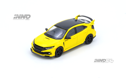 Inno64 1:64 HONDA CIVIC TYPE-R (FK8) Yellow IN64-FK8-YL