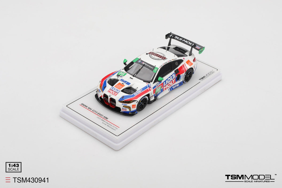 [Preorder] TSM 1:43 BMW M4 GT3 EVO #96 Turner Motorsport  2025 IMSA Daytona 24 Hrs	TSM430941