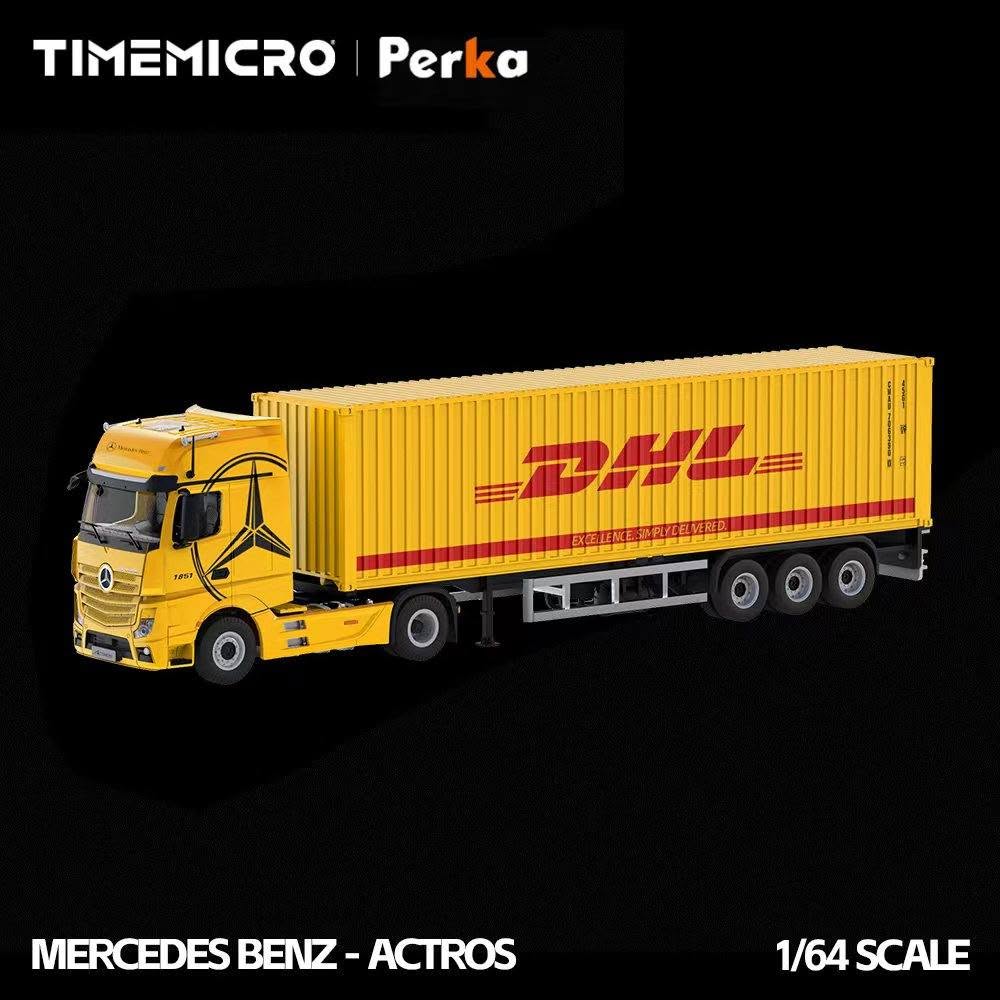 Time Micro 1:64 Mercedes Benz Actros Container Truck (3 Versions) TM646741/TM646742/TM646743