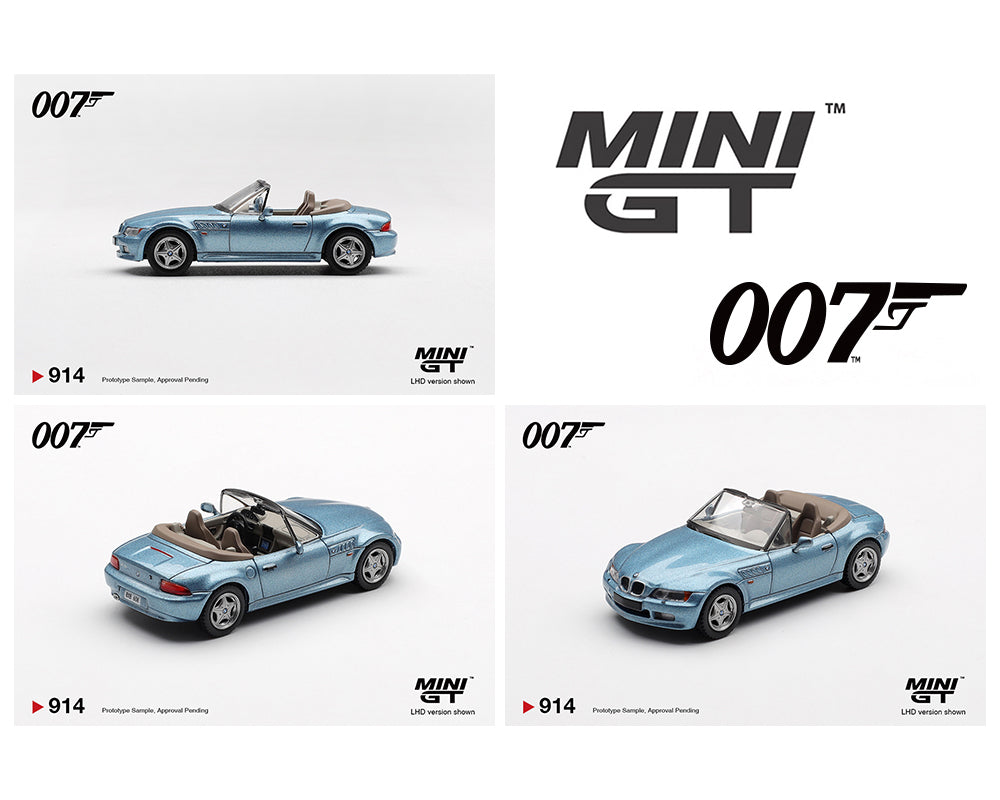 [Preorder] Mini GT 1:64 BMW Z3 “GoldenEye” (3 Versions) MGT00914-007J/ MGT00914-007E/MGT00914-007TC