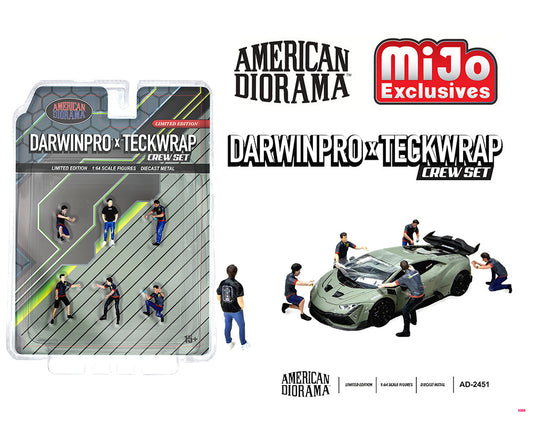 [Preorder] American Diorama 1:64 Figures Set DarwinPro x Teckwrap Crew – MiJo Exclusives – Limited Edition AD-2451MJ
