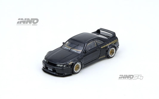 Inno64 1:64 Nissan PANDEM GT-R (BCNR33) Black IN64-R33P-BLA