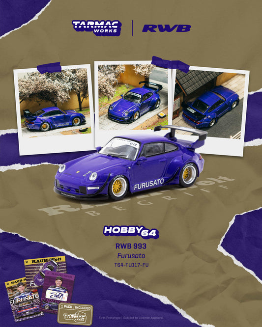 [Preorder] Tarmac Works 1:64 Porsche RWB 993 Furusato T64-TL017-FU
