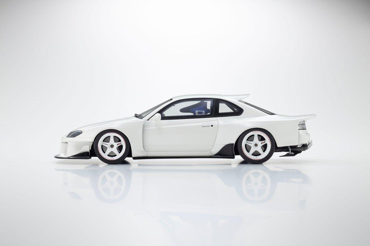 Kyosho 1:18 Nissan Silvia S15 Khyzyl Saleem (White) KSR18066W