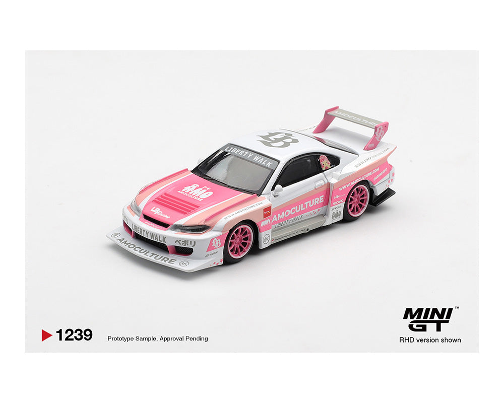 [Preorder] Mini GT 1:64 Nissan Silvia (S15) LB-Super Silhouette AMOCULTURE – Limited Edition MGT01239-BL