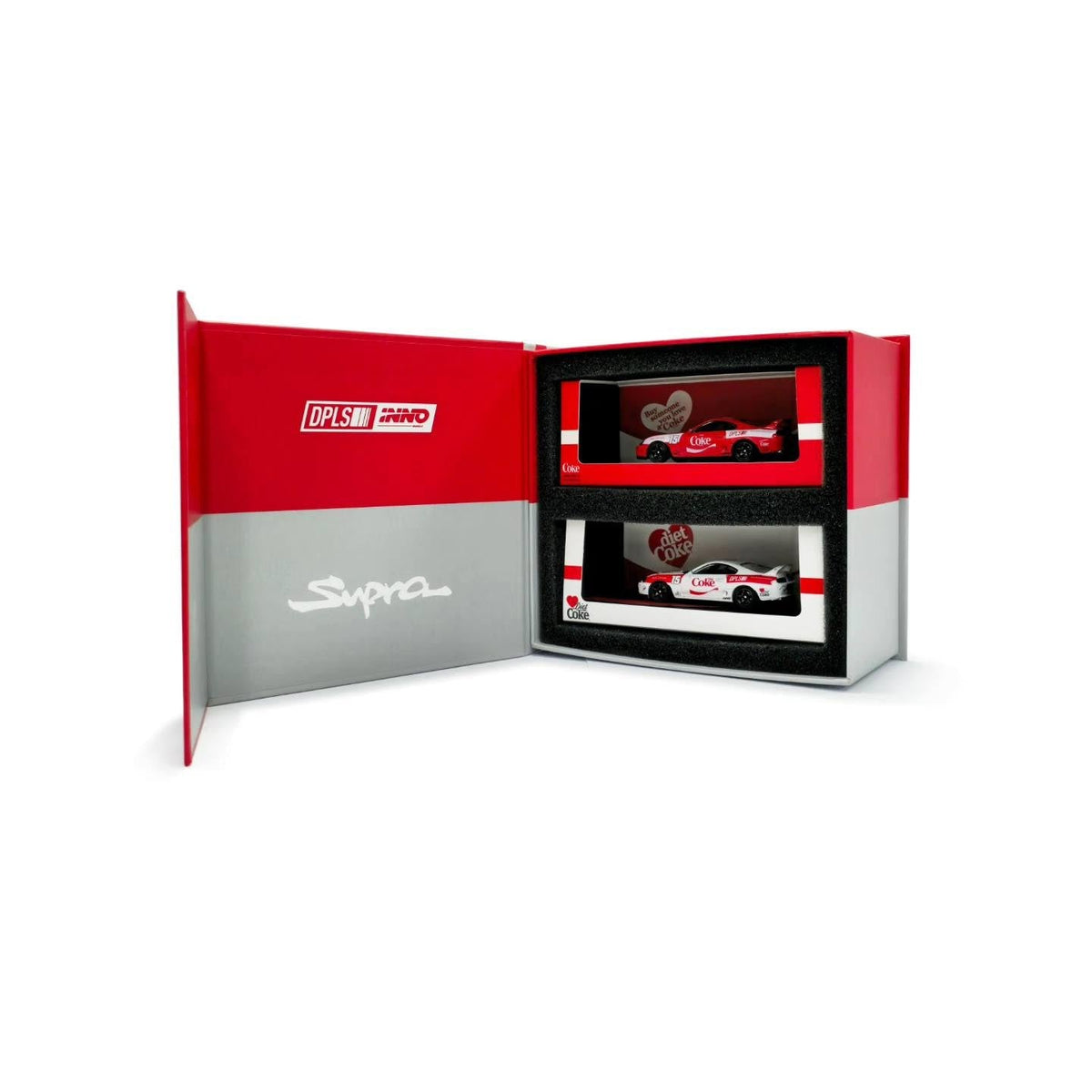 Inno64 x DPLS Coca Cola Toyota Supra (A80) Box Set COKE117
