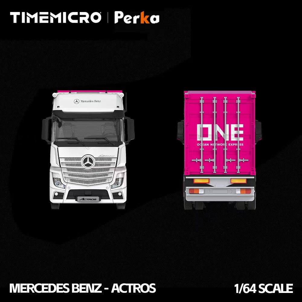 Time Micro 1:64 Mercedes Benz Actros Container Truck (3 Versions) TM646741/TM646742/TM646743