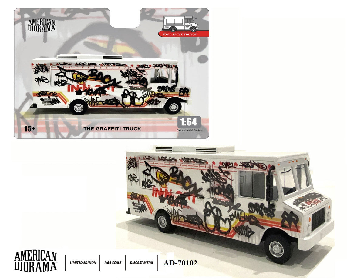 American Diorama 1:64 Food Truck series – Graffiti style AD-70102