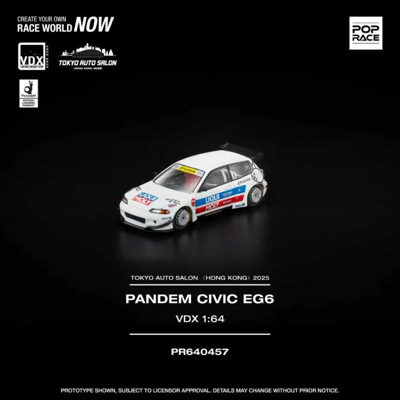 POPRACE 1:64 PANDEM CIVIC EG6 TASHK 2025 PR640457