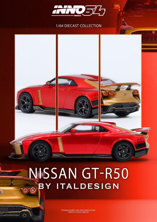 Inno64 1:64 Nissan R50 GT-R By Italdesign IN64-R50-RED